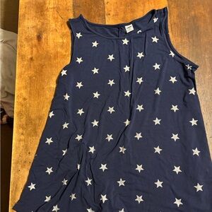 Old Navy Navy Blue Tank Top with White Stars